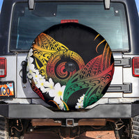 Piko Hawaiian Spare Tire Cover Gradient Spiral Plumeria Tribal Patterns