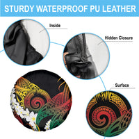Piko Hawaiian Spare Tire Cover Gradient Spiral Plumeria Tribal Patterns