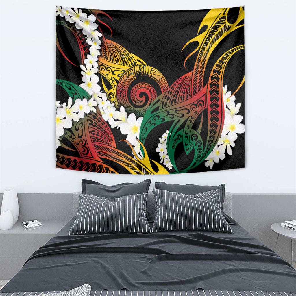 Piko Hawaiian Tapestry Gradient Spiral Plumeria Tribal Patterns