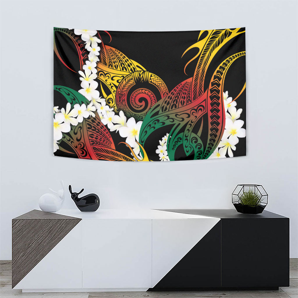 Piko Hawaiian Tapestry Gradient Spiral Plumeria Tribal Patterns