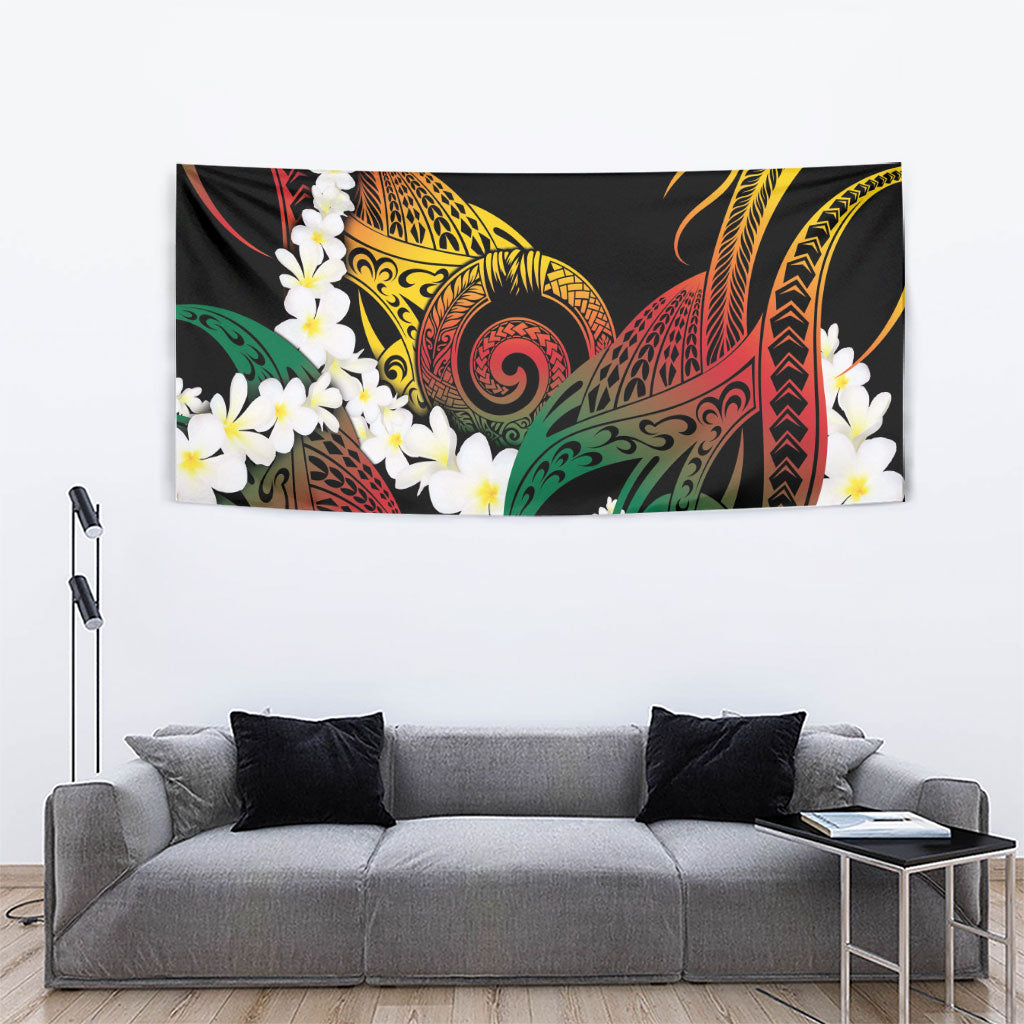 Piko Hawaiian Tapestry Gradient Spiral Plumeria Tribal Patterns