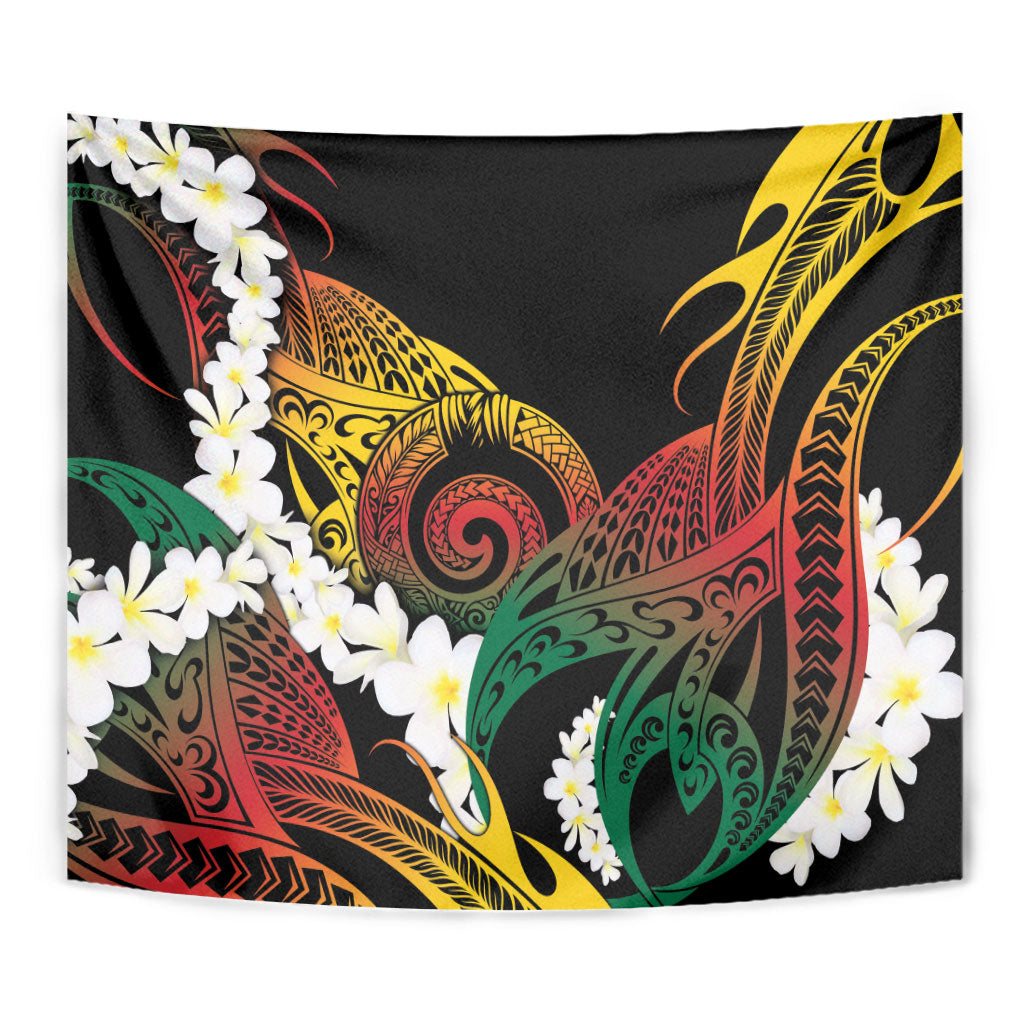 Piko Hawaiian Tapestry Gradient Spiral Plumeria Tribal Patterns