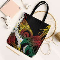 Piko Hawaiian Tote Bag Gradient Spiral Plumeria Tribal Patterns
