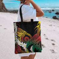 Piko Hawaiian Tote Bag Gradient Spiral Plumeria Tribal Patterns