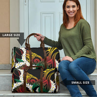 Piko Hawaiian Travel Bag Gradient Spiral Plumeria Tribal Patterns