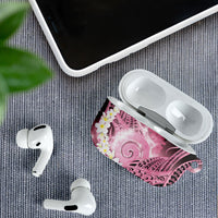 Piko Hawaiian AirPods Case Pink Galaxy Spiral Plumeria Tribal Patterns