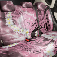 Piko Hawaiian Back Car Seat Cover Pink Galaxy Spiral Plumeria Tribal Patterns