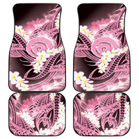 Piko Hawaiian Car Mats Pink Galaxy Spiral Plumeria Tribal Patterns
