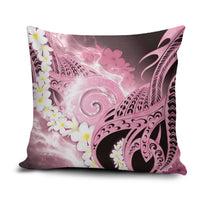 Piko Hawaiian Pillow Cover Pink Galaxy Spiral Plumeria Tribal Patterns