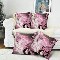 Piko Hawaiian Pillow Cover Pink Galaxy Spiral Plumeria Tribal Patterns
