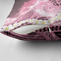 Piko Hawaiian Pillow Cover Pink Galaxy Spiral Plumeria Tribal Patterns