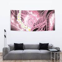 Piko Hawaiian Tapestry Pink Galaxy Spiral Plumeria Tribal Patterns