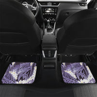 Piko Hawaiian Car Mats Purple Galaxy Spiral Plumeria Tribal Patterns