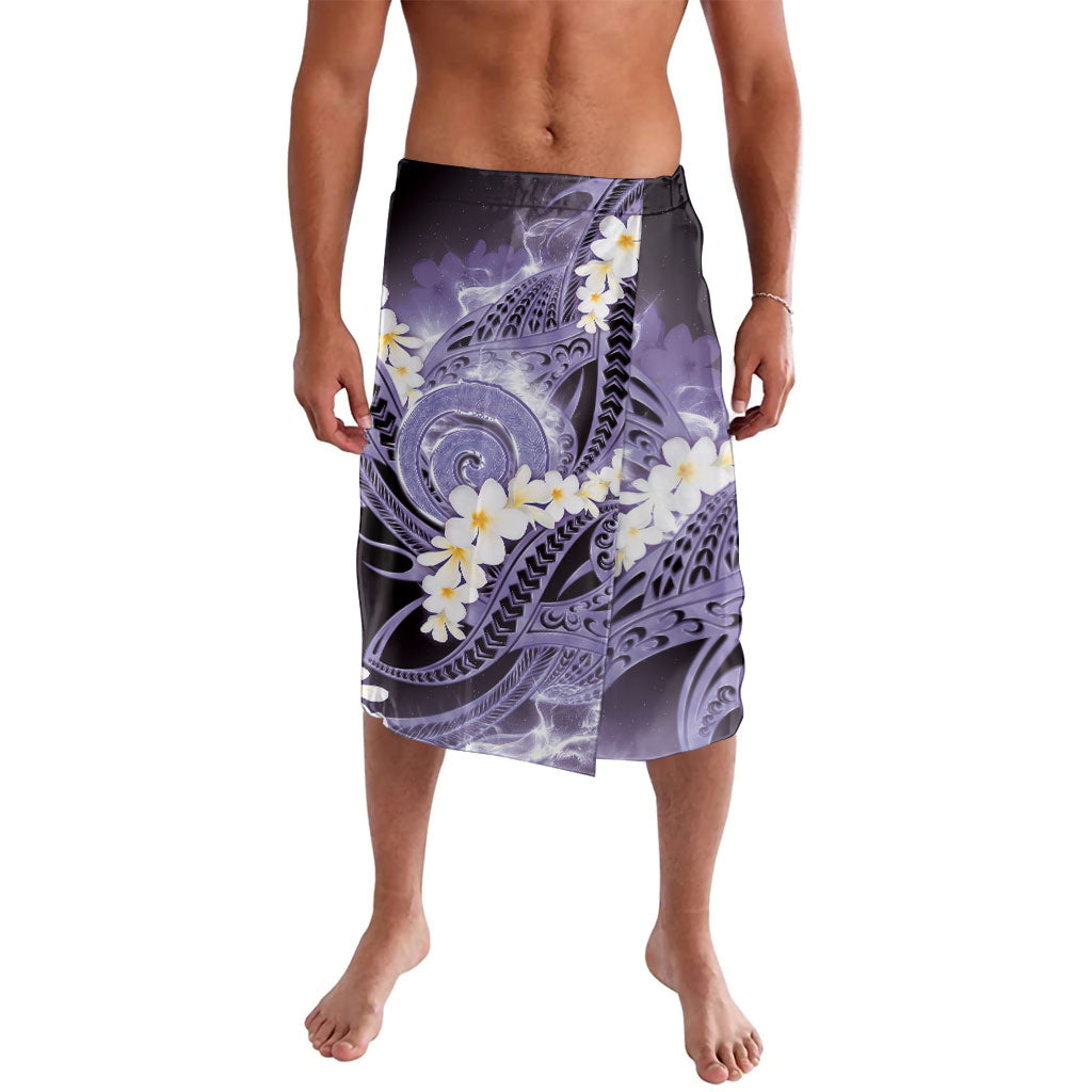 Piko Hawaiian Lavalava Purple Galaxy Spiral Plumeria Tribal Patterns
