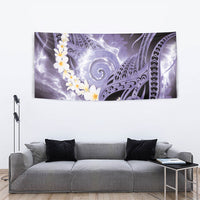 Piko Hawaiian Tapestry Purple Galaxy Spiral Plumeria Tribal Patterns