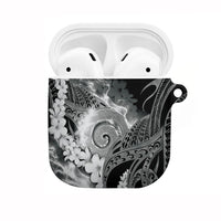 Piko Hawaiian AirPods Case Monochrome Galaxy Spiral Plumeria Tribal Patterns