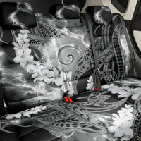 Piko Hawaiian Back Car Seat Cover Monochrome Galaxy Spiral Plumeria Tribal Patterns