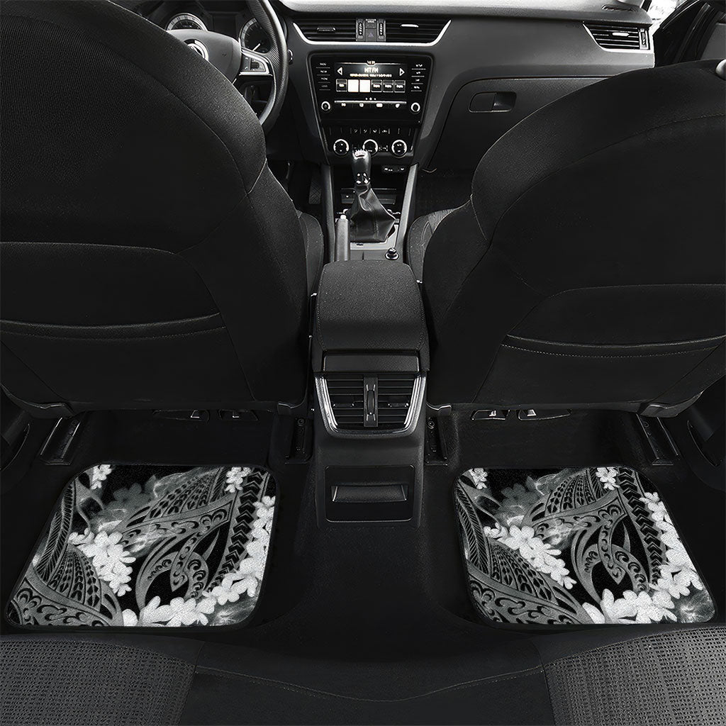 Piko Hawaiian Car Mats Monochrome Galaxy Spiral Plumeria Tribal Patterns