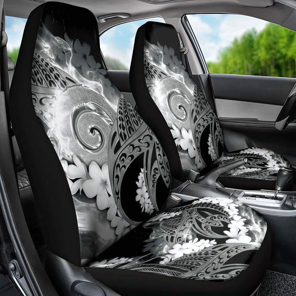 Piko Hawaiian Car Seat Cover Monochrome Galaxy Spiral Plumeria Tribal Patterns