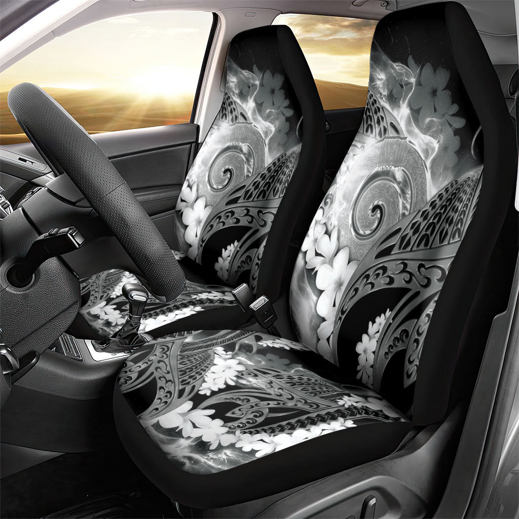 Piko Hawaiian Car Seat Cover Monochrome Galaxy Spiral Plumeria Tribal Patterns