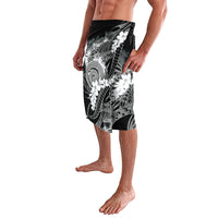 Piko Hawaiian Lavalava Monochrome Galaxy Spiral Plumeria Tribal Patterns
