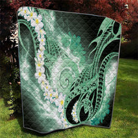 Piko Hawaiian Quilt Green Galaxy Spiral Plumeria Tribal Patterns