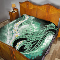 Piko Hawaiian Quilt Green Galaxy Spiral Plumeria Tribal Patterns