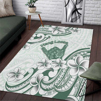 Aloha Hawaii Shaka Area Rug Hang Loose Mint Version - Polynesian Pride