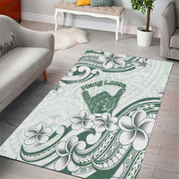 Aloha Hawaii Shaka Area Rug Hang Loose Mint Version - Polynesian Pride