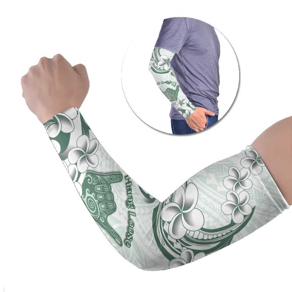 Aloha Hawaii Shaka Arm Sleeves Hang Loose Mint Version DT05 Set of 2 Mint - Polynesian Pride