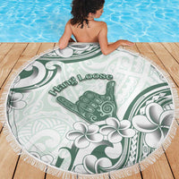 Aloha Hawaii Shaka Beach Blanket Hang Loose Mint Version - Polynesian Pride