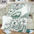 Aloha Hawaii Shaka Blanket Hang Loose Mint Version - Polynesian Pride