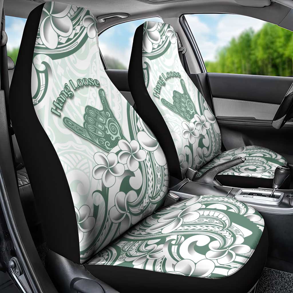 Aloha Hawaii Shaka Car Seat Cover Hang Loose Mint Version - Polynesian Pride