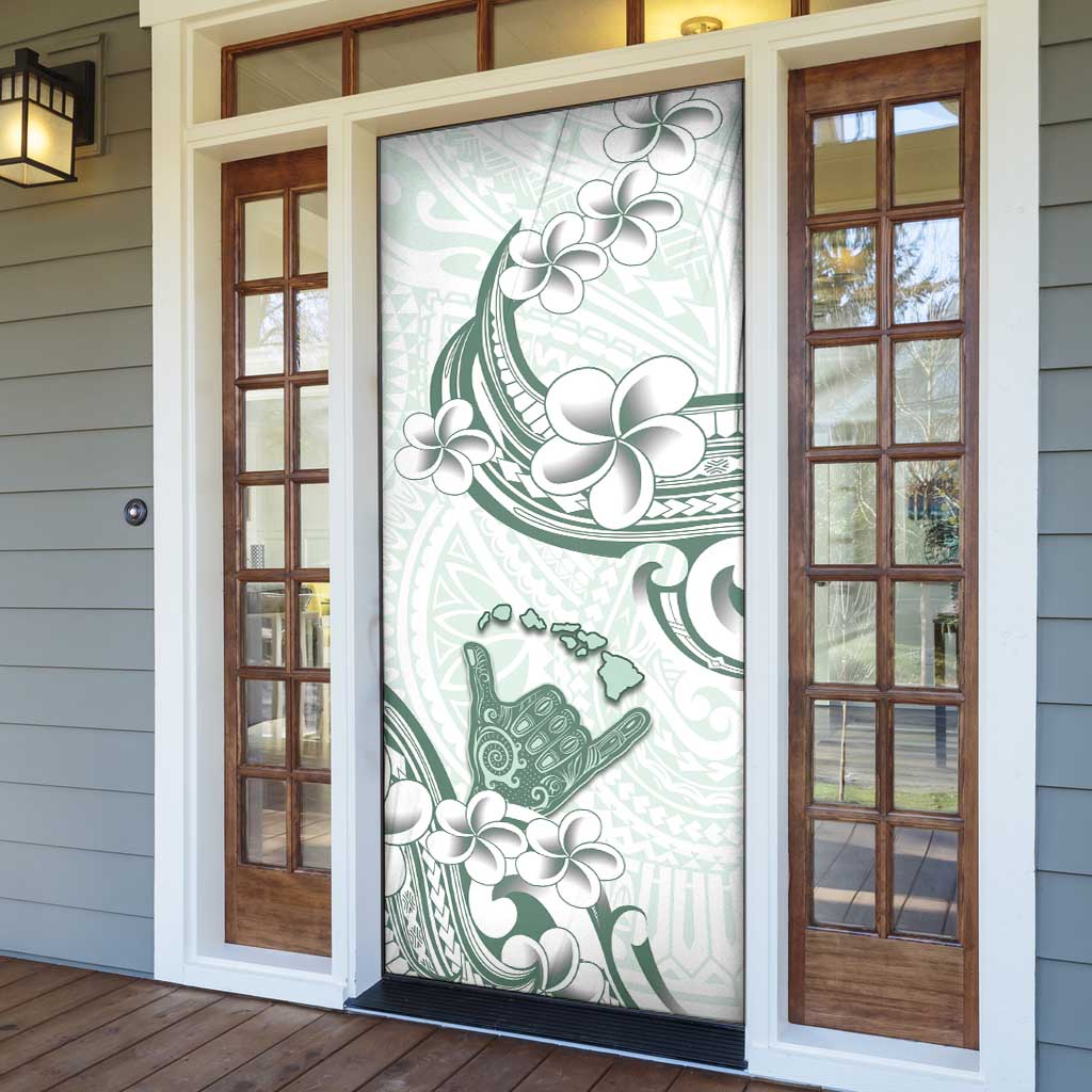 Aloha Hawaii Shaka Door Cover Hang Loose Mint Version - Polynesian Pride