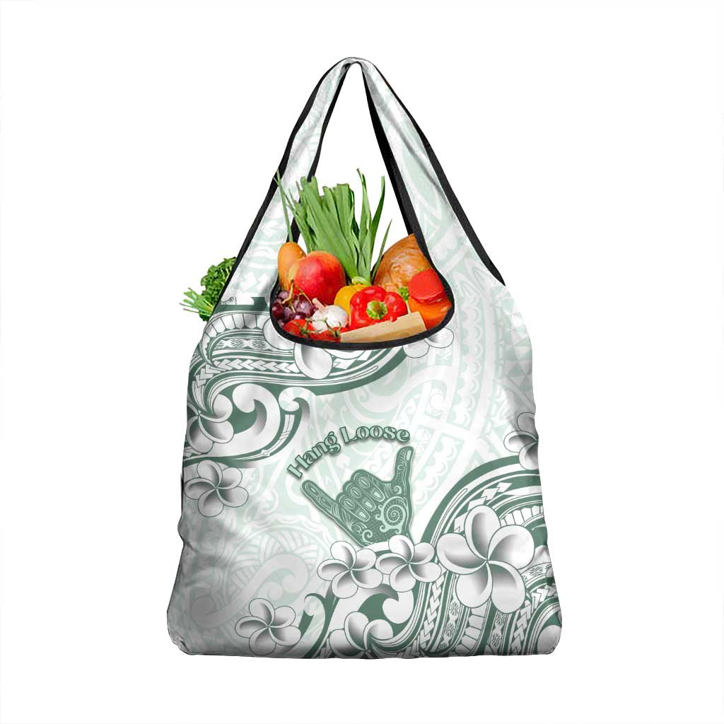 Aloha Hawaii Shaka Grocery Bag Hang Loose Mint Version DT05 1-pack One Size Mint - Polynesian Pride