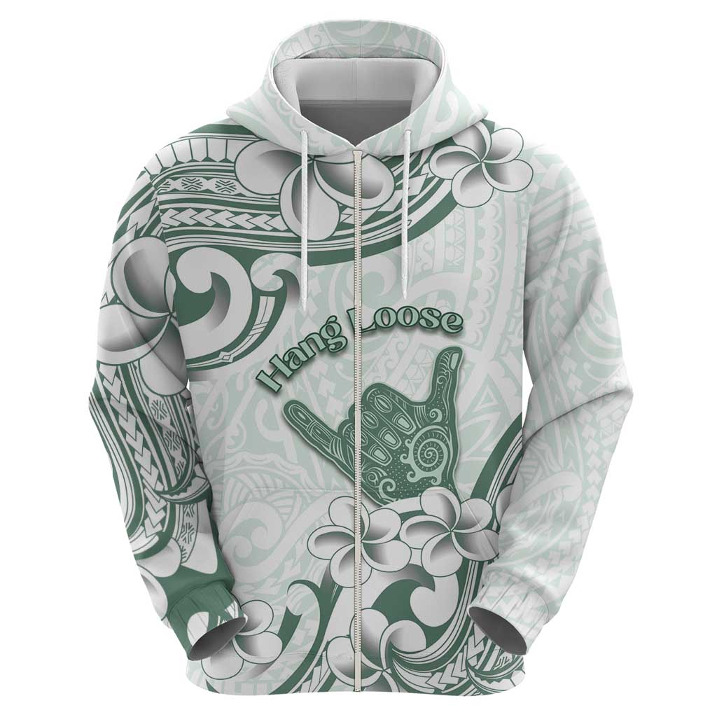 Aloha Hawaii Shaka Hoodie Hang Loose Mint Version - Polynesian Pride