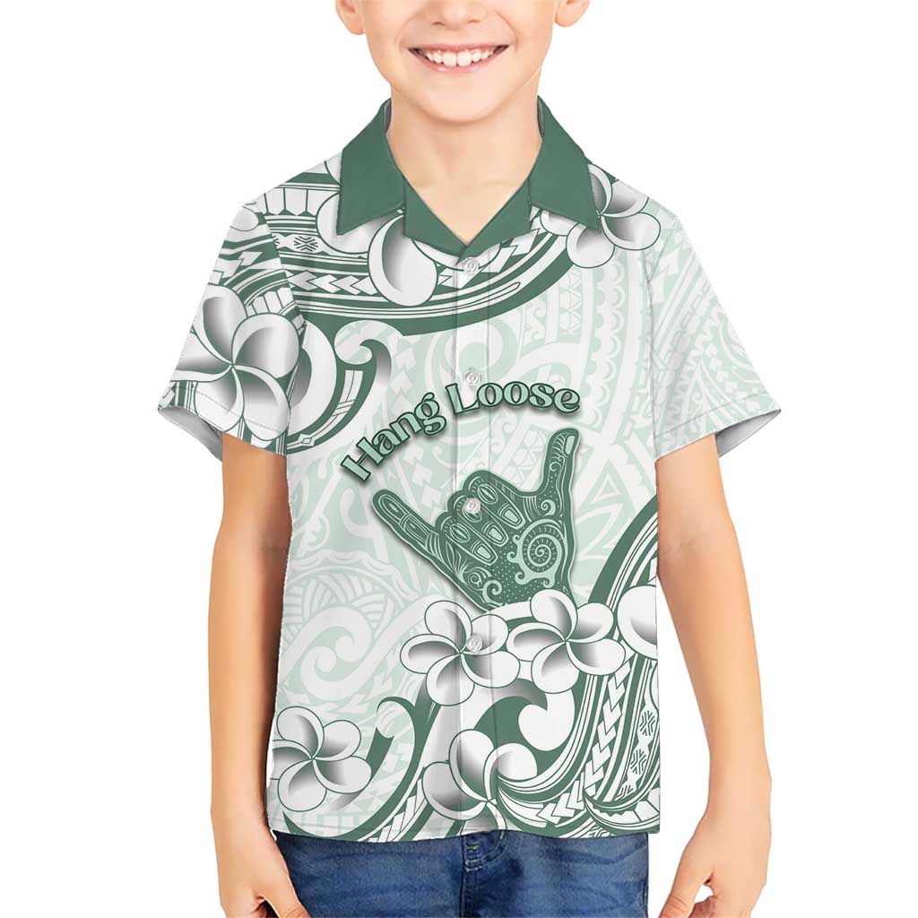 Aloha Hawaii Shaka Kid Hawaiian Shirt Hang Loose Mint Version DT05 Kid Mint - Polynesian Pride