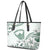 Aloha Hawaii Shaka Leather Tote Bag Hang Loose Mint Version - Polynesian Pride
