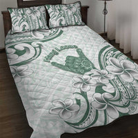Aloha Hawaii Shaka Quilt Bed Set Hang Loose Mint Version - Polynesian Pride