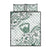 Aloha Hawaii Shaka Quilt Bed Set Hang Loose Mint Version - Polynesian Pride