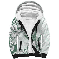 Aloha Hawaii Shaka Sherpa Hoodie Hang Loose Mint Version - Polynesian Pride
