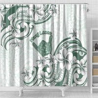 Aloha Hawaii Shaka Shower Curtain Hang Loose Mint Version - Polynesian Pride