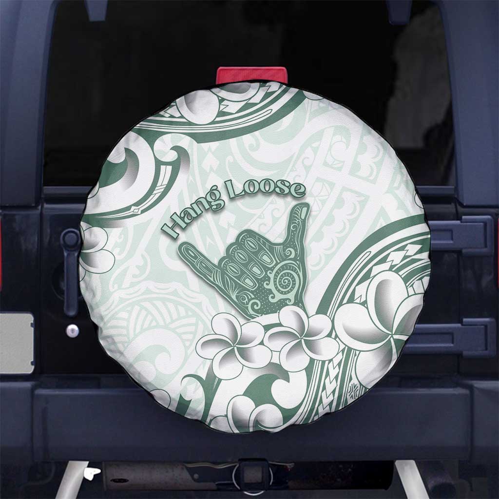 Aloha Hawaii Shaka Spare Tire Cover Hang Loose Mint Version - Polynesian Pride