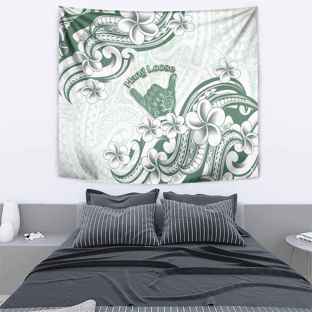 Aloha Hawaii Shaka Tapestry Hang Loose Mint Version - Polynesian Pride