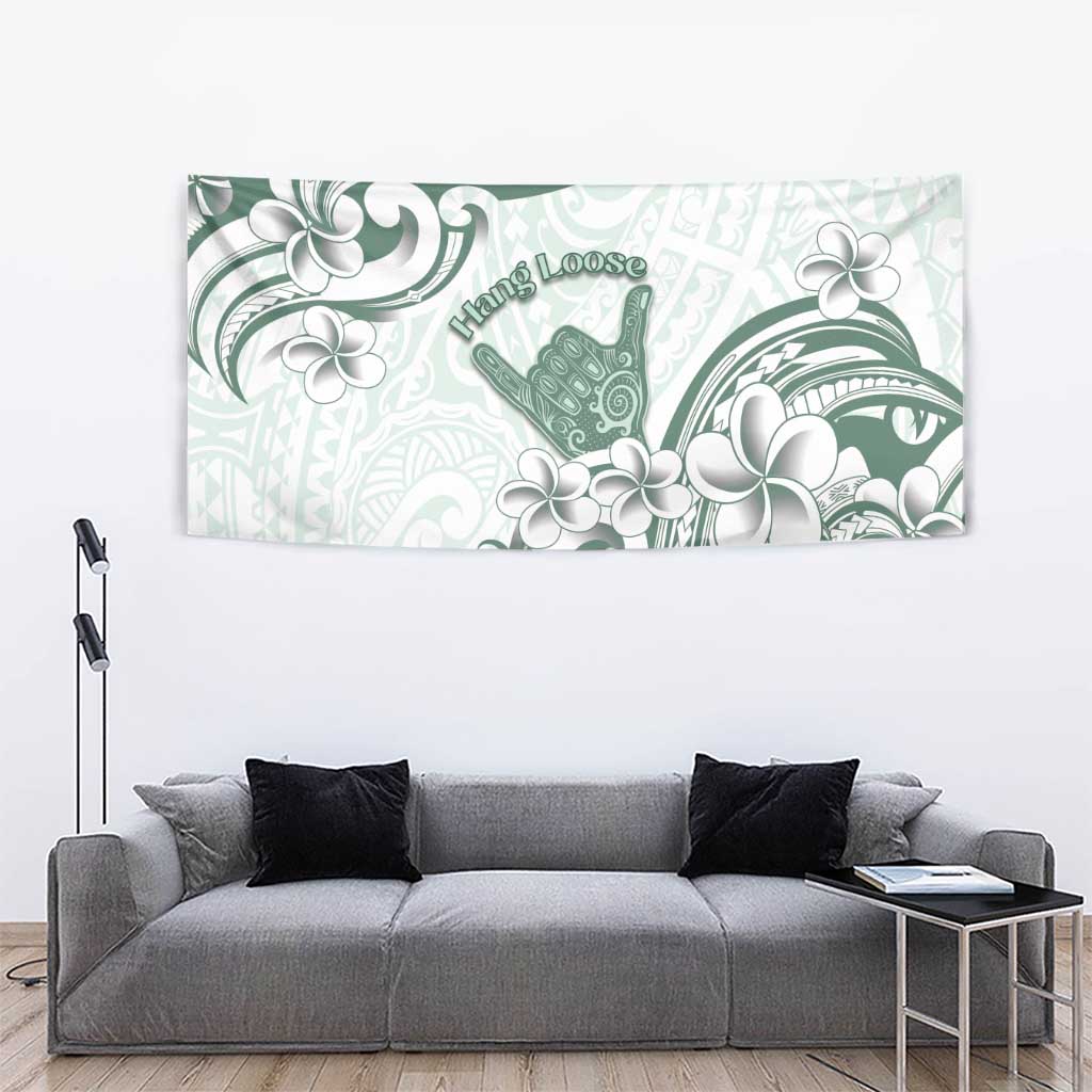Aloha Hawaii Shaka Tapestry Hang Loose Mint Version - Polynesian Pride