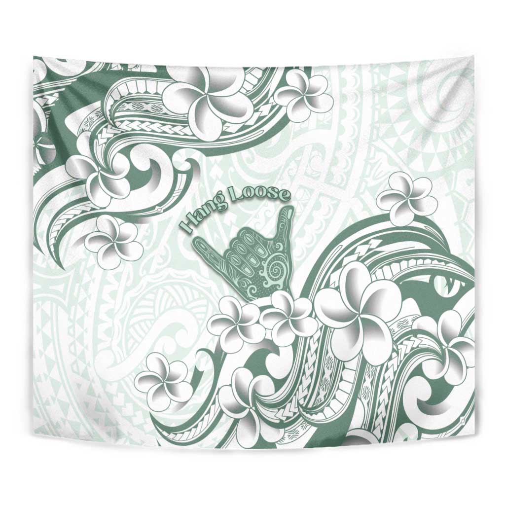 Aloha Hawaii Shaka Tapestry Hang Loose Mint Version - Polynesian Pride