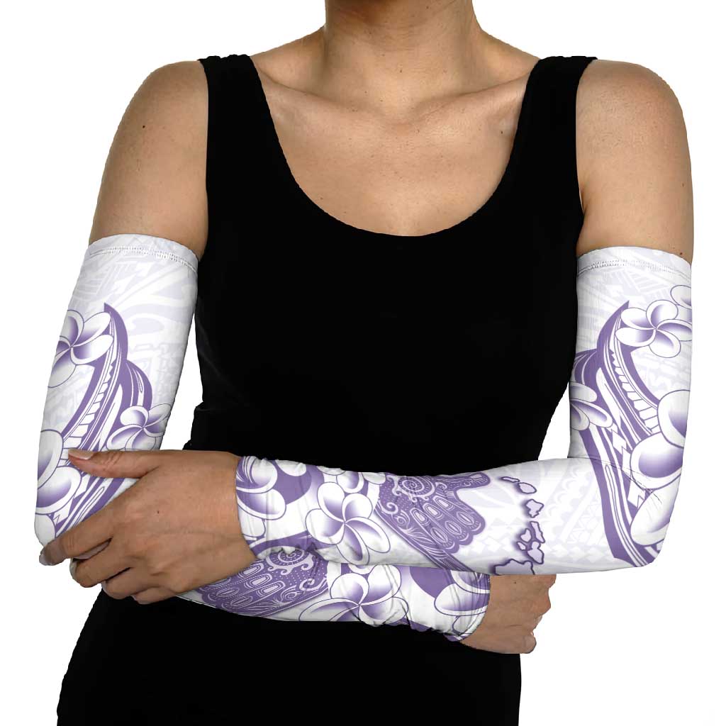 Aloha Hawaii Shaka Arm Sleeves Hang Loose Purple Version - Polynesian Pride