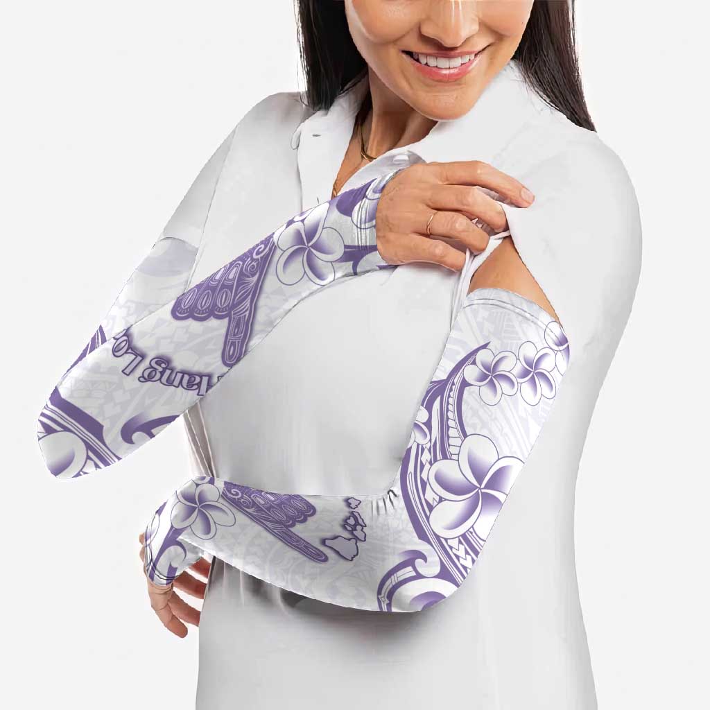 Aloha Hawaii Shaka Arm Sleeves Hang Loose Purple Version - Polynesian Pride