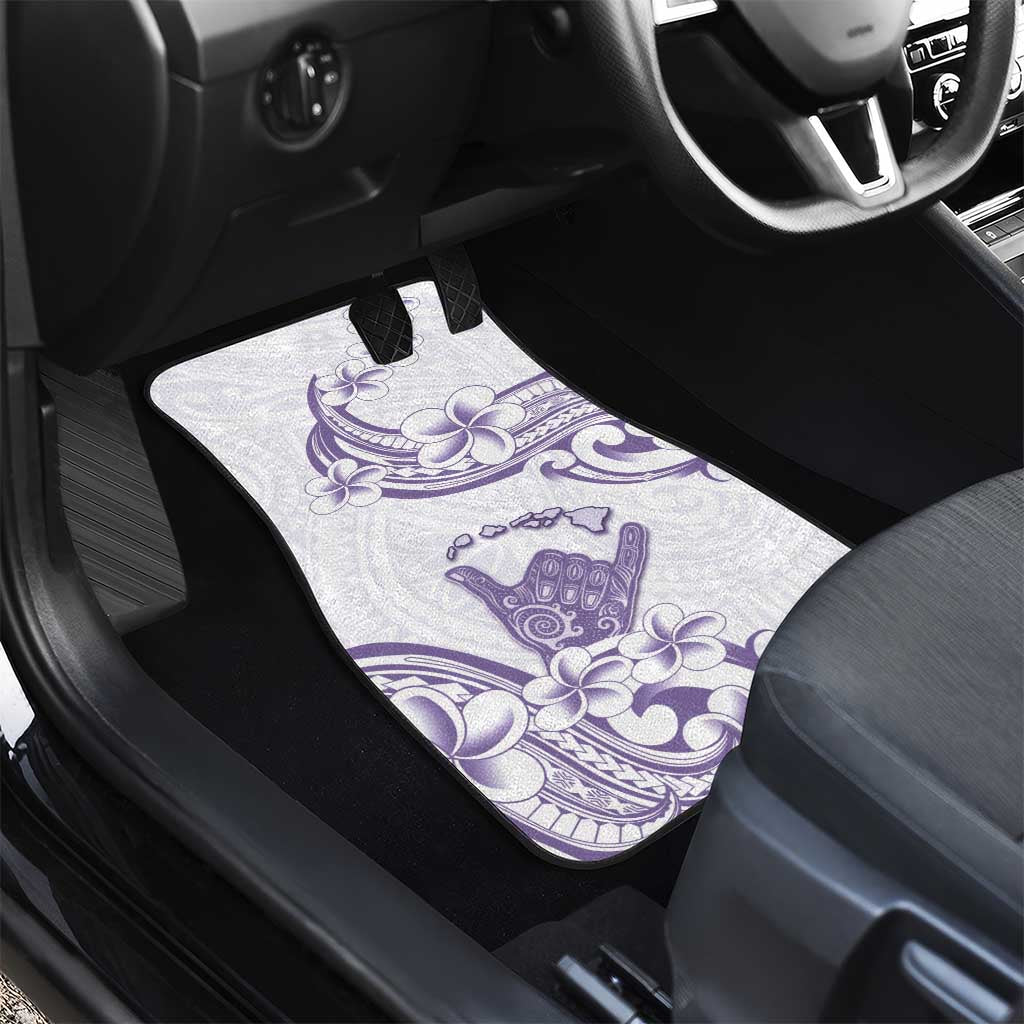 Aloha Hawaii Shaka Car Mats Hang Loose Purple Version - Polynesian Pride