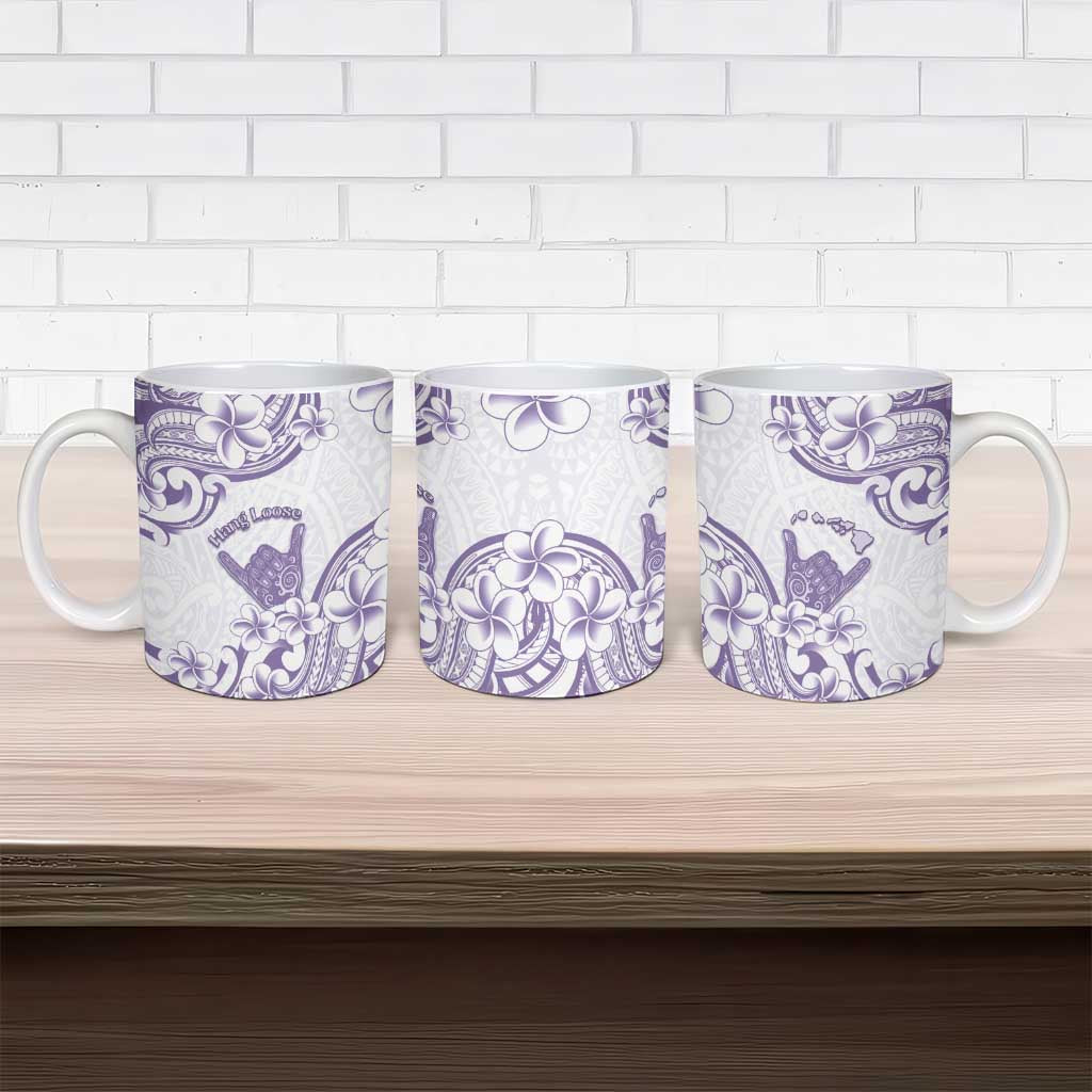 Aloha Hawaii Shaka Ceramic Mug Hang Loose Purple Version - Polynesian Pride